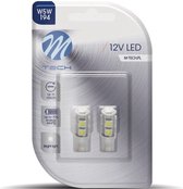 M- Tech LED - W5W 12V - Basic - 9x Diode LED - Wit - Set