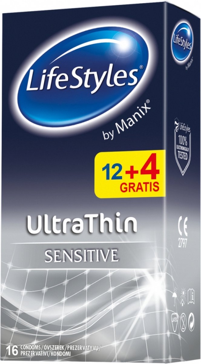 Lifestyles Condooms Ultrathin Sensitive 16 stuks