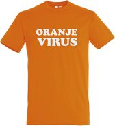 T-shirt Oranje virus | Koningsdag | oranje shirt | Koningsdag kleding | Oranje | maat 4XL