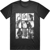 Korn - Blocks Heren T-shirt - M - Zwart