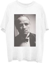 The Godfather - Brando B&W Heren T-shirt - S - Wit