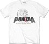 Pantera - Snake Logo Heren T-shirt - XL - Wit