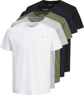 JACK & JONES- JORJXJ TEE SS CREW NECK 5PK MP NOOS - Heren - T-shirt