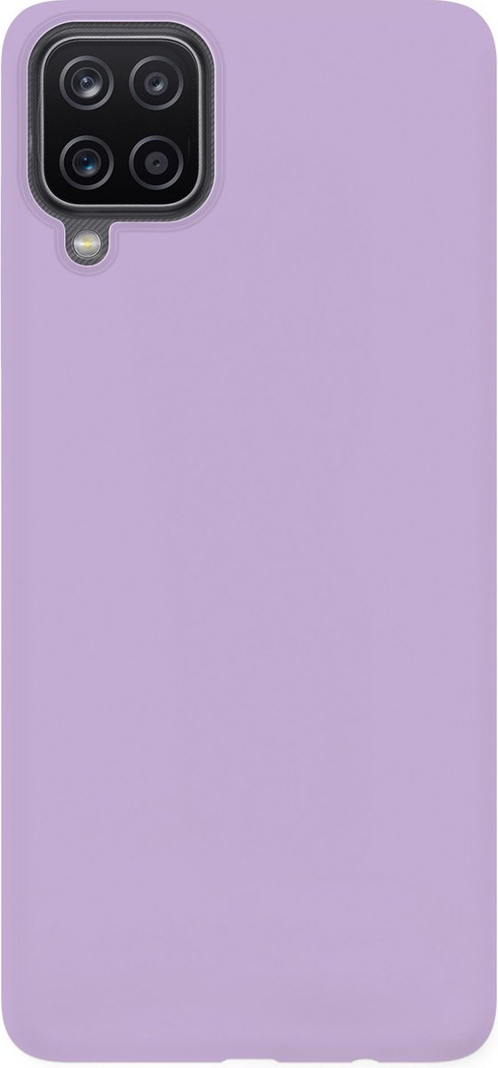 xoxo Wildhearts siliconen hoesje geschikt voor Samsung Galaxy A12 - Paars gekleurd hoesje - Pantone kleur - Backcover - verkrijgbaar in verschillende kleuren - Paars
