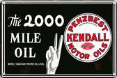 Signs-USA - Retro wandbord - metaal - Kendall - 2000 Mile - 30 x 40 cm