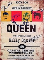 Signs-USA - Concert Sign - metaal - Queen in Washington - 30 x 40 cm