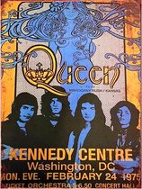 Signs-USA - Concert Sign - metaal - Queen - Kennedy Centre - 30 x 40 cm