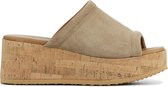 VIA VAI  Slippers / Slides Dames - 58058 Sissel - Beige - Maat 37