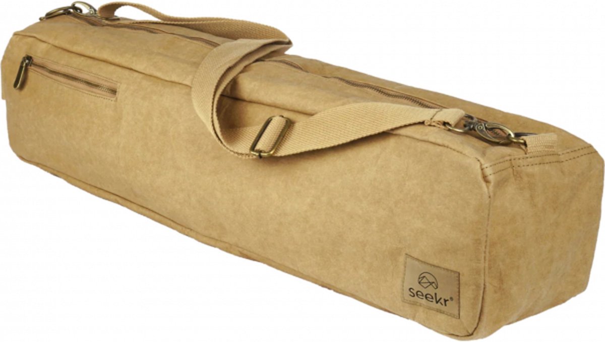 Seekr Duurzame Tas Voor Yoga - Zwart - 15x15x70 cm - Ecologisch - Tas voor Yogamat - Met draagriem