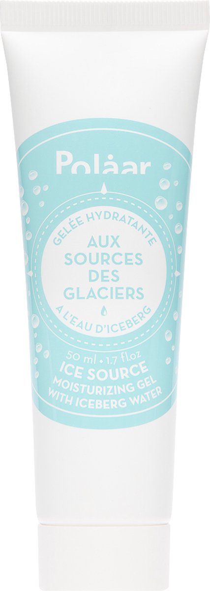 Polaar IceSource Moisturizing Gel - Hydraterende Gel voor de Gecombineerde tot Vette Huid - Met Hyaluronzuur en Ingekapseld Gletsjerwater - Tube 50 ml