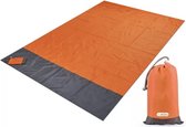 Repus - Picknickmat - Strandmat - Waterdicht - Oranje XL - Opvouwbaar - 200 x 210