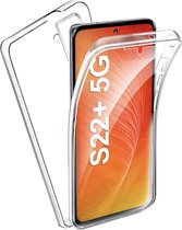 Hoesje geschikt voor Samsung Galaxy S22 Plus - 2-in-1 Back Cover Set met Screenprotector - Anti Shock Hybride Case Siliconen Hoes Transparant - Volledige 360 Graden Bescherming