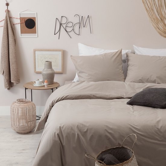 Cinderella Weekend Dekbedovertrek - Lits-jumeaux - Katoen - 240x200/220 cm - Taupe van Cinderella — afbeelding 3