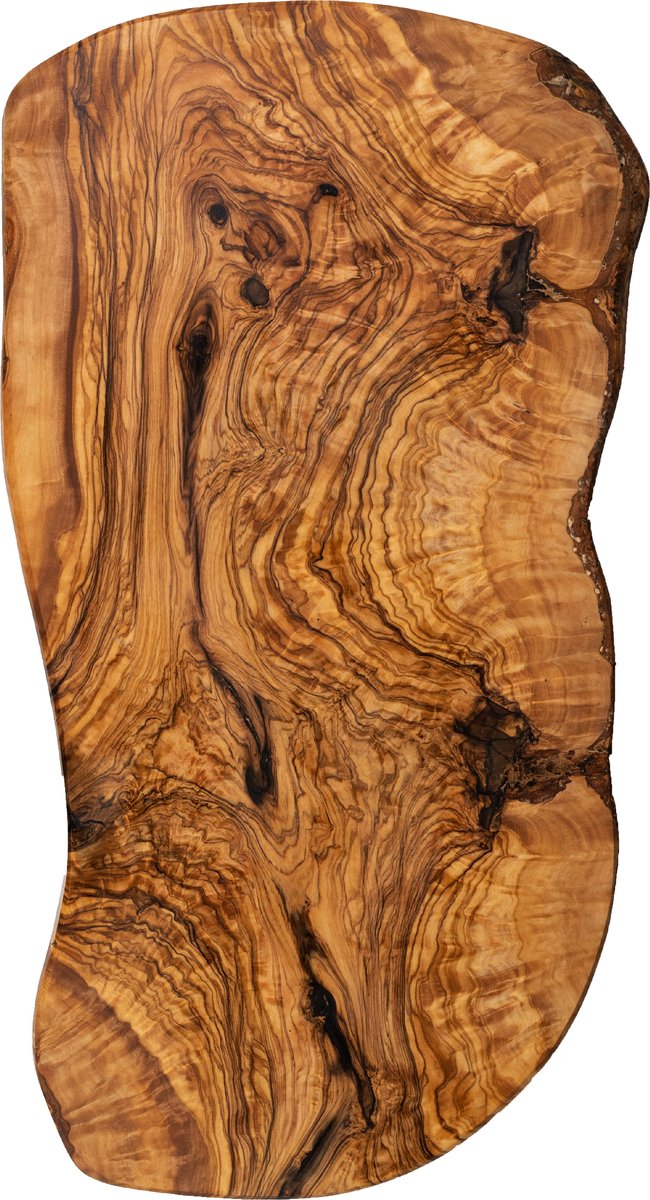 Olijfhouten Serveerplank - Dienblad – Snijplank – Keuken Accessoires - 100% Natuurlijk Olijfhout – 42 x 20 cm