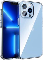 Hoesje geschikt voor iPhone 13 Pro Max hybrid hoes doorzichtig - Tpu case transparant extra stevig