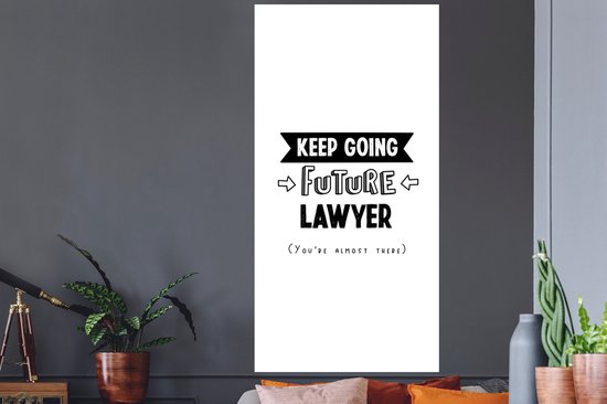 Stickers Stickers muraux - Citation - Étudier - Avocats - 80x160 cm - Feuille adhésive