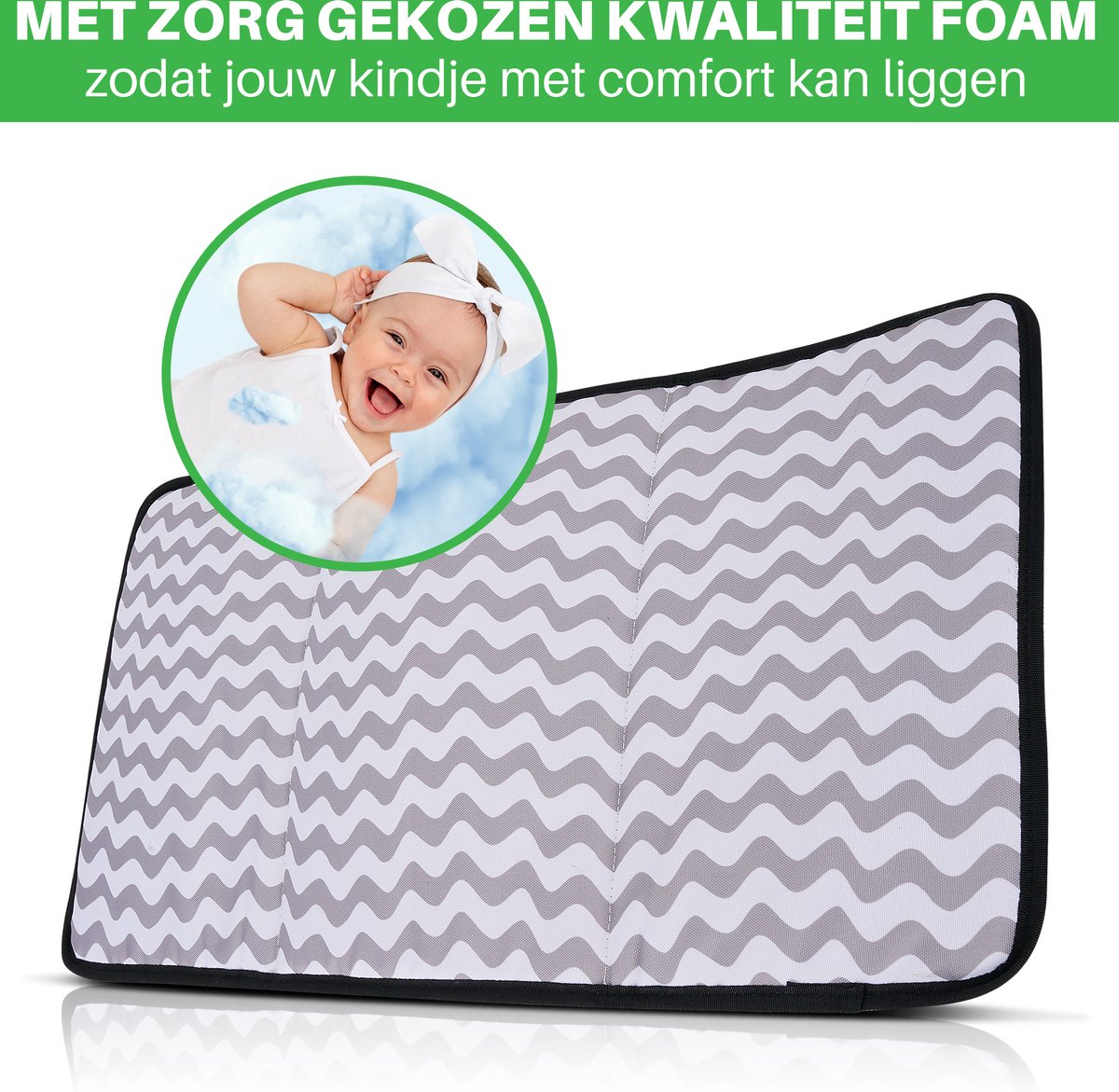 Brisby slijtvaste Luiertas - verzorgingstas - Two Tone Groen en Zwart thumbnail 4