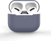 Jumada's "Geschikt" voor Apple Airpods hoesje - Geschikt voor Airpods 3 - Softcase - Lavendel grijs - TCH - Beschermhoes