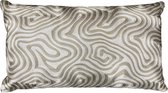 Luxe Sierkussen - Geborduurd - Colmore Cushion - 60 x 35cm - beige/champagne - Inclusief binnenkussen