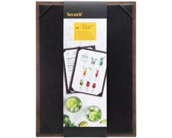 Securit® Walnut menuhouder album A4