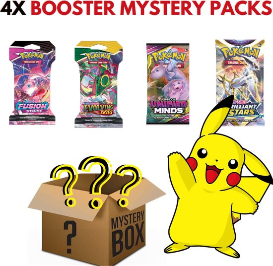 Afbeelding van het spel STARTERBOX - Pokémon Kaarten - 4x Booster Packs - Pokemon Trading Cards - 1 Sleutelhanger - Pokemon box - Pokemon Speelgoed