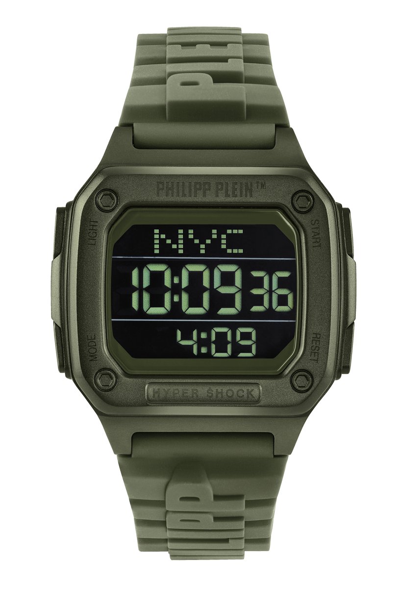 Philipp Plein Hyper $Hock PWHAA0421 Horloge - Siliconen - Groen - Ø 42 mm