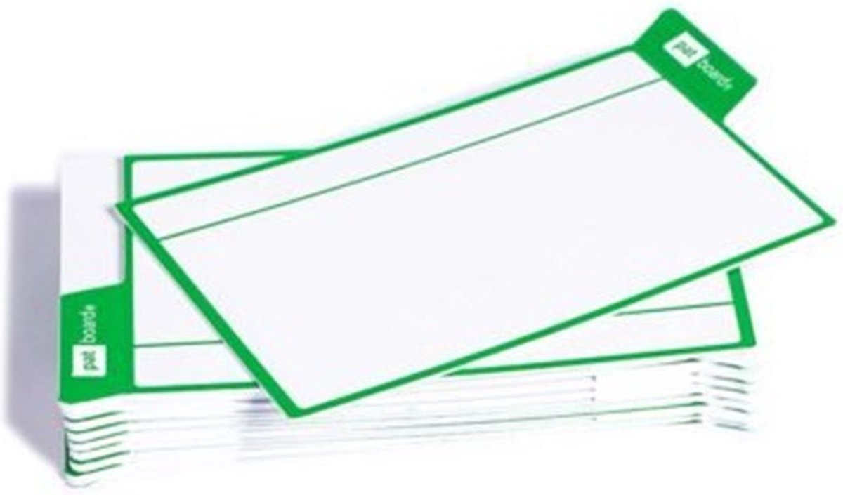 Taak Kaarten scrum kanban - nanocups voor glas - groen