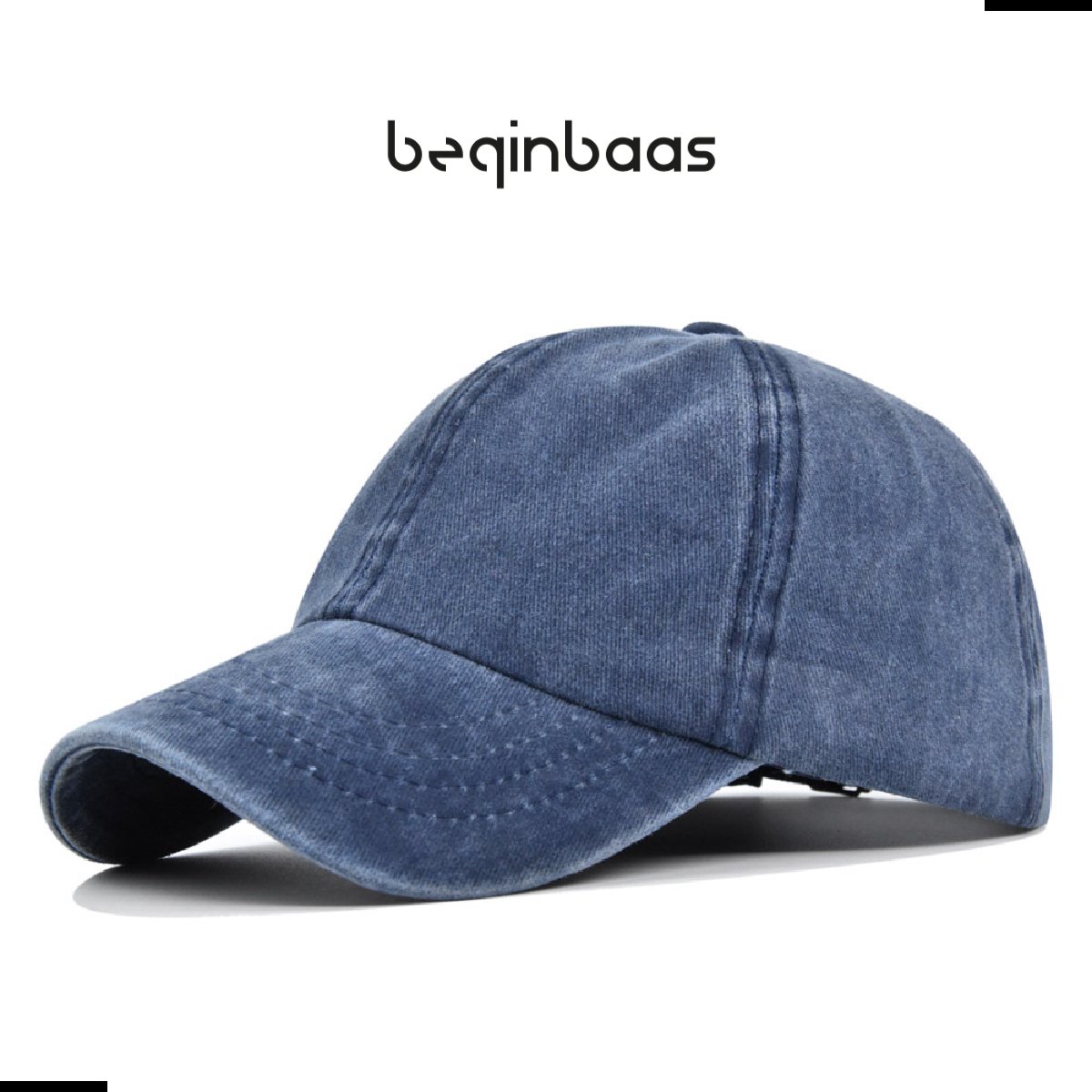 Legend Cap Basic Kids - beginbaas - Skinny Dye - Navy Blue - Blauwe Pet