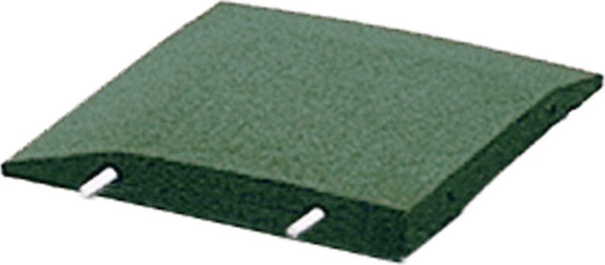 Rubber Hoekstuk rand Speelplaats Groen - L vormige opsluitband - 40 x 40 cm