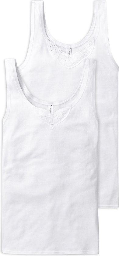Schiesser Cotton Essentials 2PACK Tanktop Dames Onderhemd - Maat 40