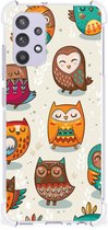 Bumper TPU Samsung Galaxy A32 4G | Coque pour téléphone A32 5G Enterprise Edition avec bord transparent Happy Owls