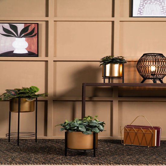 Mica Decorations Sverre Bloempot op Standaard H81 x Ø28 cm Wit