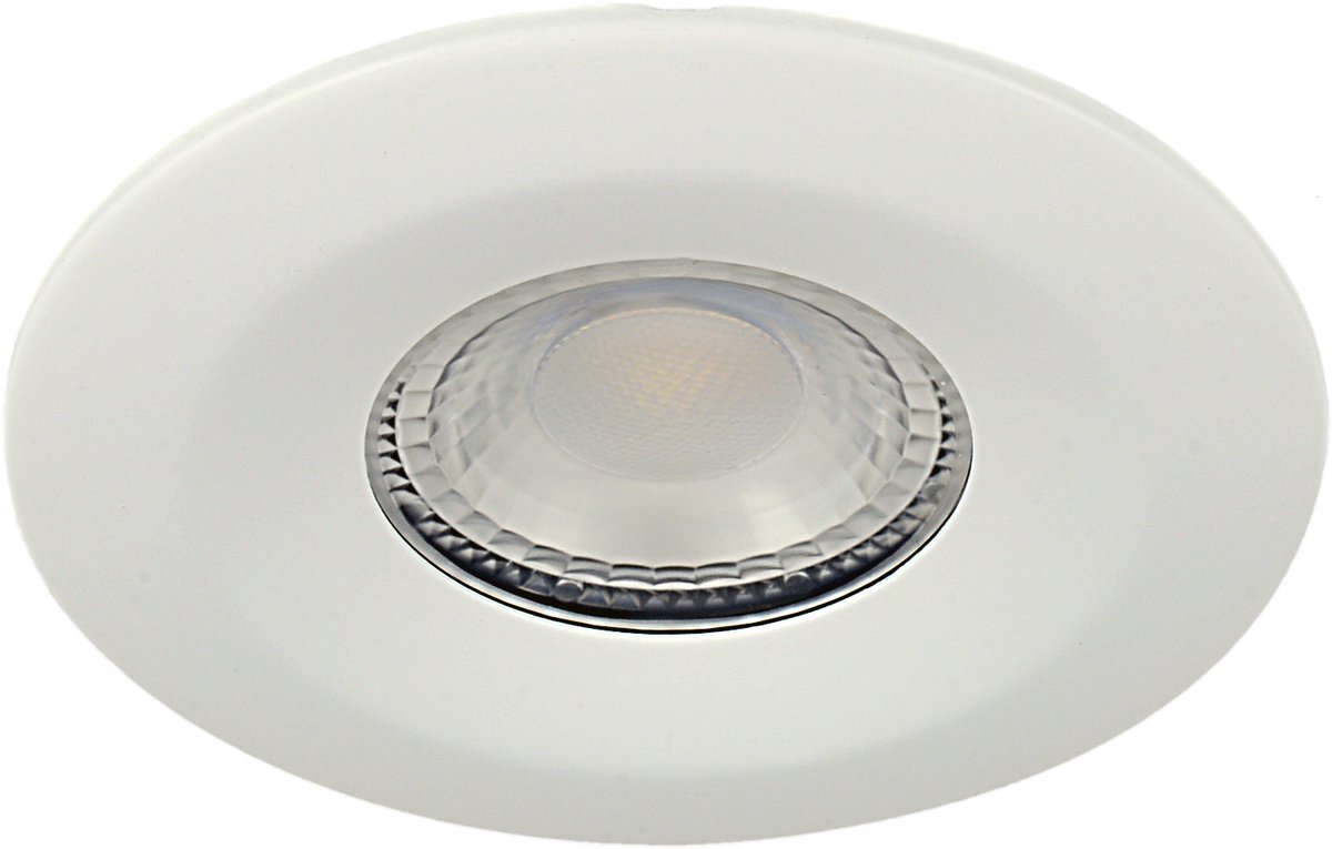 Integral LED - Inbouwspot - 6 watt - 2200K-3000K - Dimtone - 450 lumen - 38° lichthoek - IP65 - MAT WIT