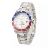 Reginald Horloges - Blue Red White - Horloge mannen - Luxe Design - Heren horloge - 40 mm - Roestvrij Staal - Waterdicht - Schokbestendig - Geschenkset