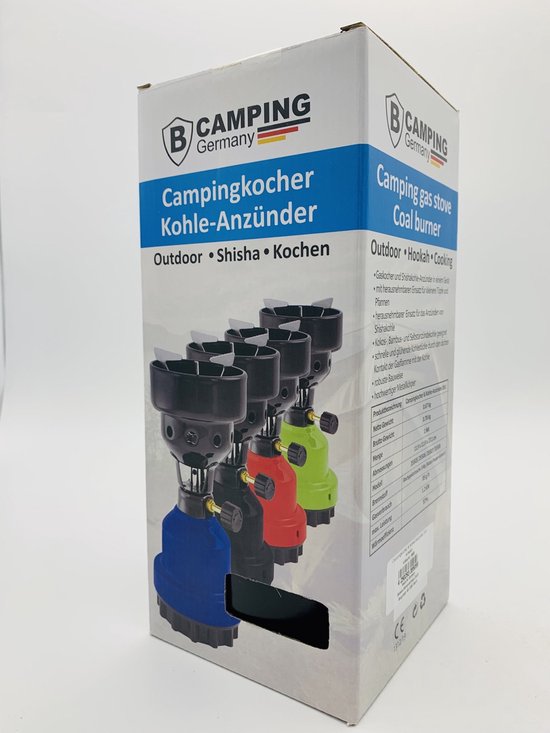 Camping - kookpit/kookstel - gas/houtskoolaansteker - zwart - 670 gram van Obelink — afbeelding 4