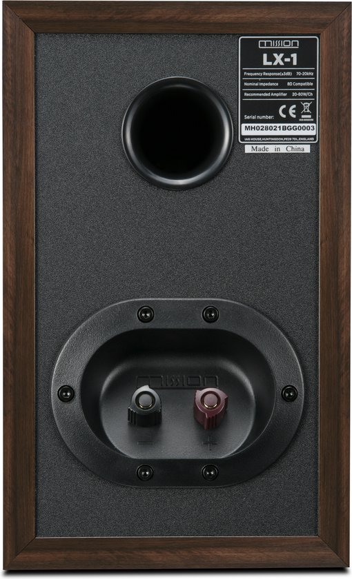 Mission LX-1 MK II Boekenplankspeaker - Walnut van Merkloos — afbeelding 4