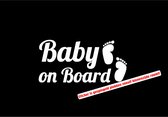 Autotoebehoren - Stickerloods -Baby on Board sticker -car decal- autoraamsticker-