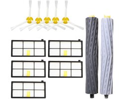Onderhoudsset geschikt voor iRobot Roomba 800 & 900 set Borstel & HEPA filters zijborstels kit onderdelen reserve vervanging robot stofzuiger