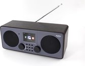 XORO DAB 600 IR V3 WLAN-Stereo-Internetradio met kleurenscherm, DAB+, Wekker, Weer Station, USB, UPNP, Muziek Streamen, Spotify Connect en bluetooth