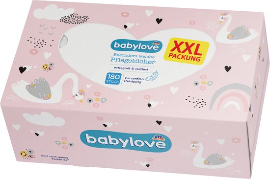 Babylove Lingettes humides sensibles (2 x 80 pièces) 160 pcs