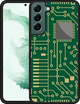 Galaxy S22+ Hardcase hoesje Microcircuit - Designed by Cazy