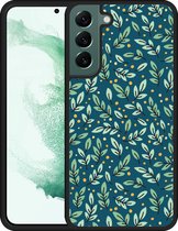 Galaxy S22+ Hardcase hoesje Blaadjespatroon - Designed by Cazy