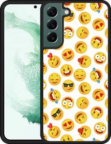 Galaxy S22+ Hardcase hoesje Emoji - Designed by Cazy