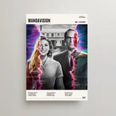 Marvel Poster - WandaVision Poster - Minimalist Filmposter A3 - Wandavision TV Poster - Wandvision Merch - Vintage Posters - 2