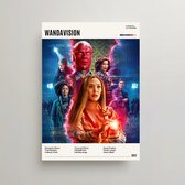 Marvel Poster - WandaVision Poster - Minimalist Filmposter A3 - Wandavision TV Poster - Wandvision Merch - Vintage Posters
