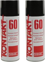 Kontakt 60 - Contactspray - Contactreiniger - Verwijdert Corrosie - Kontakt Chemie - 100ML - 2 STUK(S)
