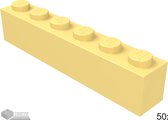 LEGO Bouwsteen 1 x 6, 3009 Fel lichtoranje 50 stuks