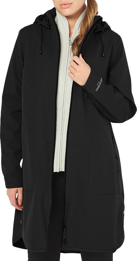 Regenjas Dames - Ilse Jacobsen Raincoat RAIN128 Black - Maat 40