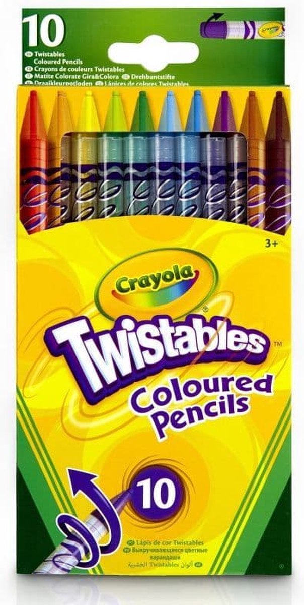 Crayola - Draaibare Kleurpotloden - 10 Stuks