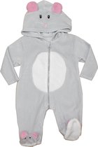 Cutey Pie - Muizen Onesie - Grijs - Mt 62